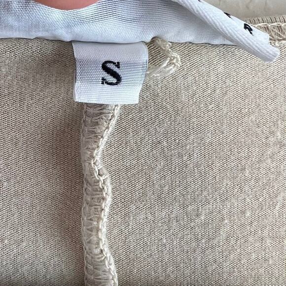 Bryn Walker Bamboo Organic Cotton Beige Oversized Lagenlook Tunic Size Small - Picture 4 of 7